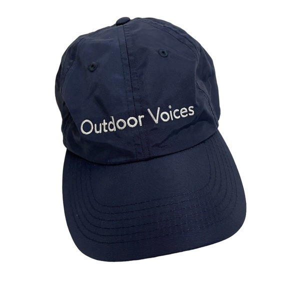 Outdoor Voices Accessories - Outdoor Voices Hat Cap Women Blue White Nylon Lightweight Adjustable Breathable